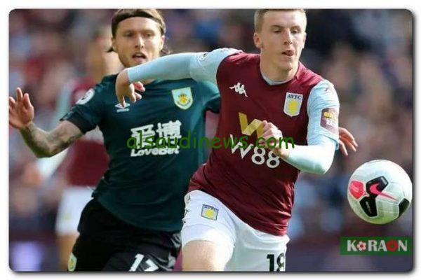 موعد مباراة أستون فيلا وبيرنلي في الدوري الإنجليزي والقنوات الناقلة