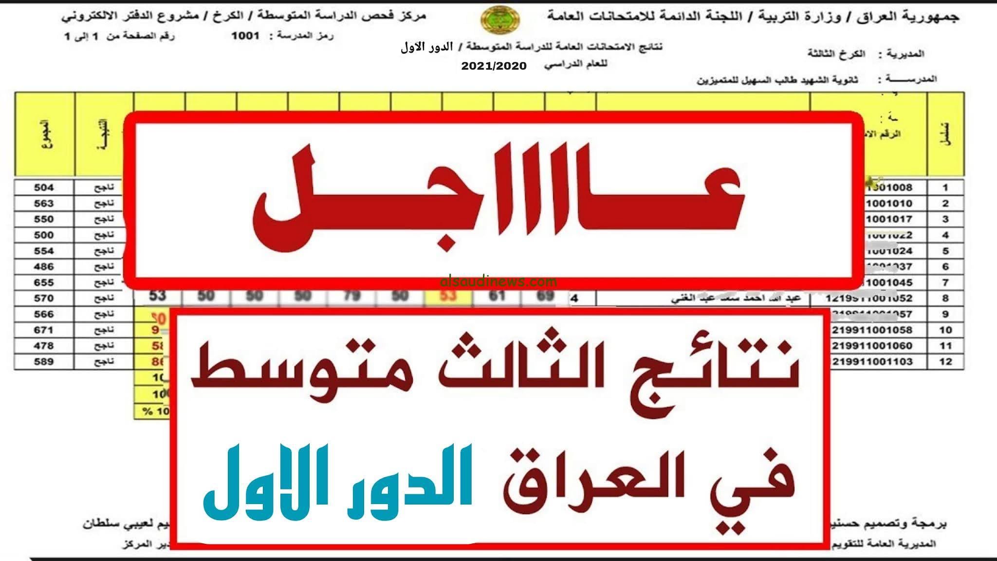 الآن الحصول على نتائج الثالث متوسط 2023 الدور الاول موقع نتائجنا وزاري بالاسم من موقع ملازمنا results.mlazemna.com