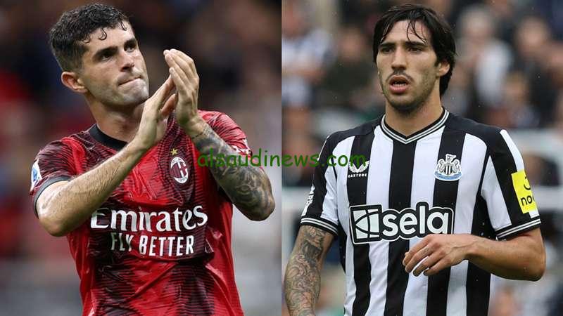 القنوات الناقلة لمباراة ميلان ونيوكاسل الثلاثاء 19/9/2023 في دوري ابطال اوروبا ومعلق اللقاء