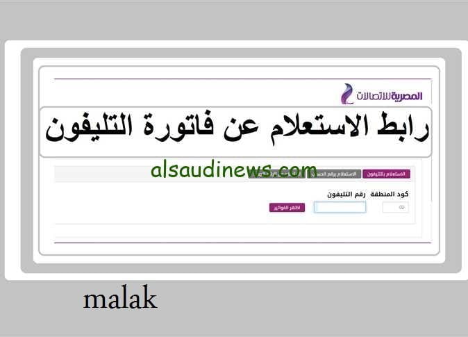 الاستعلام عن فاتورة الأرضي لشهر ديسمبر 2023 برقم التليفون ادفع فاتورتك قبل قطع الخدمة