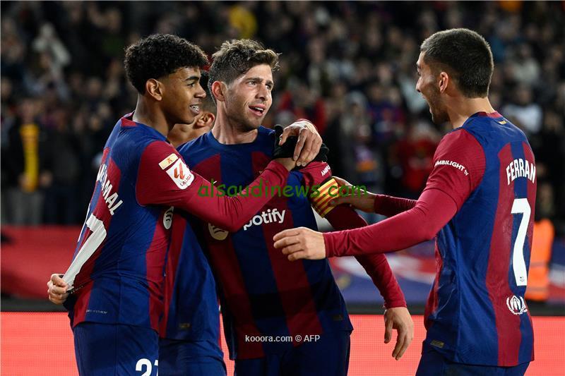 تشكيلة برشلونة ضد لاس بالماس اليوم 4/1/2024 بالدوري الإسباني