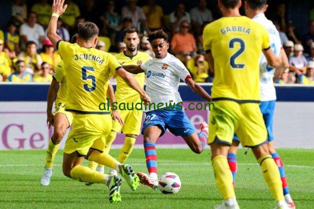 ملخص مباراة برشلونة وفياريال اليوم الدوري الاسباني