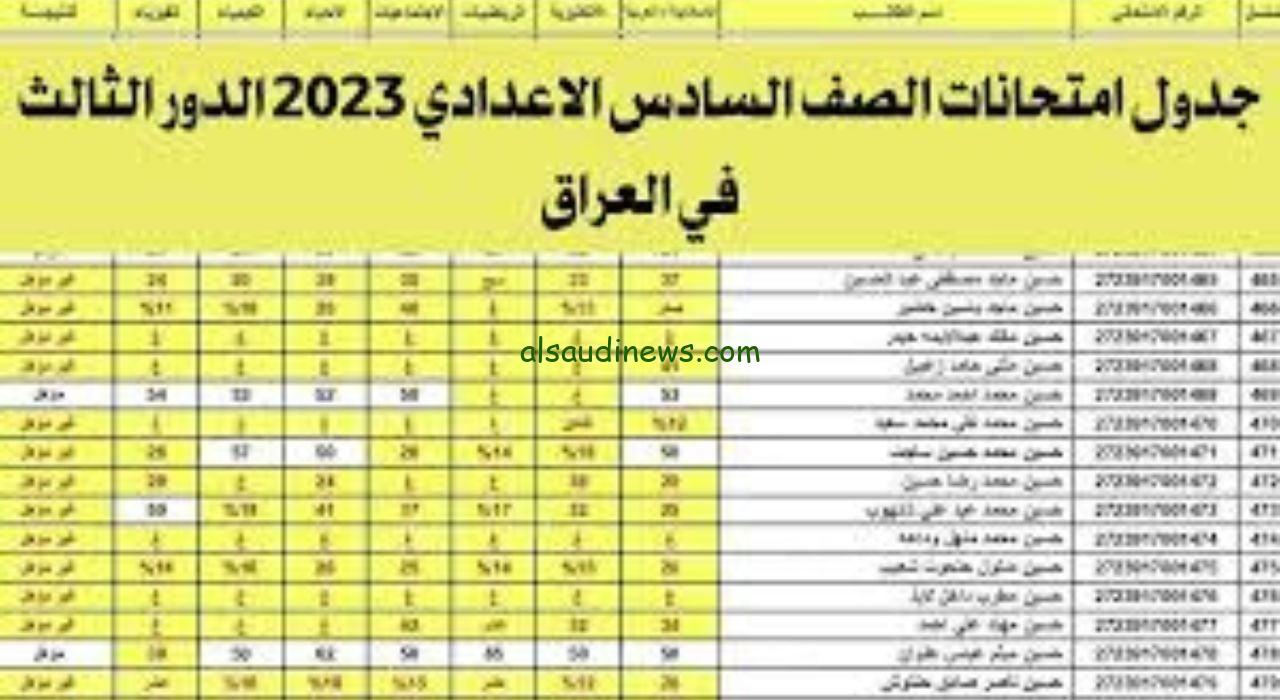 حسب التقويم الدراسي.. جدول امتحانات الطلاب في العراق نصف السنة 2024 جميع المراحل