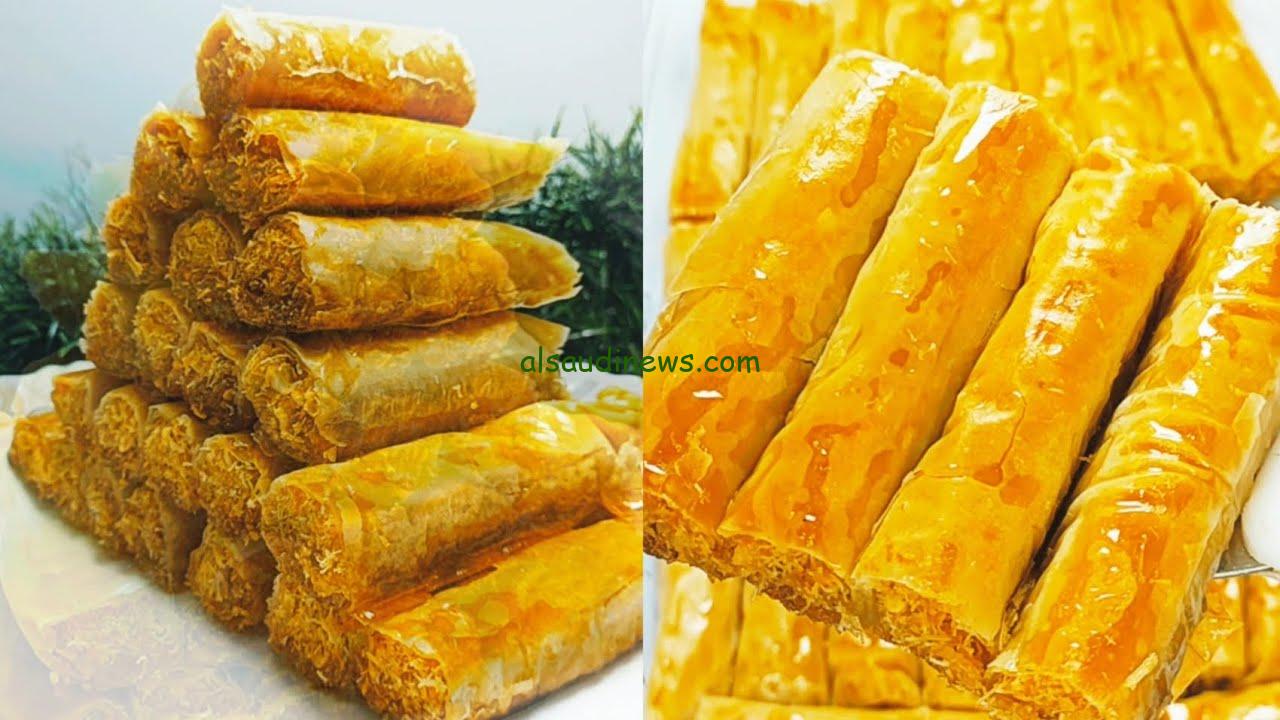 حلويات رمضان زي المحلات … كيفية عمل أصابع الجلاش بالكنافة والمكسرات بطعم ولا اروع