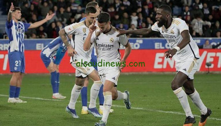 تشكيلة ريال مدريد اليوم امام الافيس فى الدورى الاسبانى 2024 وما القنوات الناقلة والمعلق