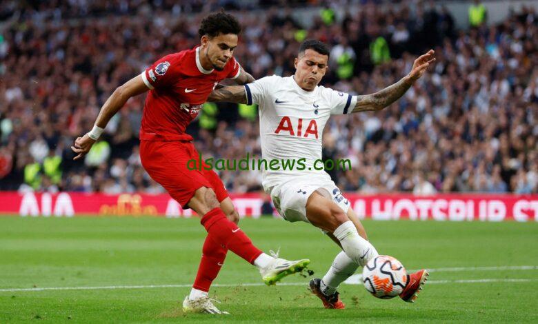موعد مباراة ليفربول ضد توتنهام في الدوري الإنجليزي والقنوات الناقلة
