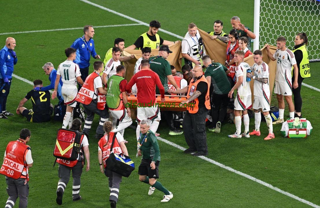 فارجا مهاجم المجر.. إصابة فارجا مهاجم المجر في مباراة إسكتلندا في يورو 2024