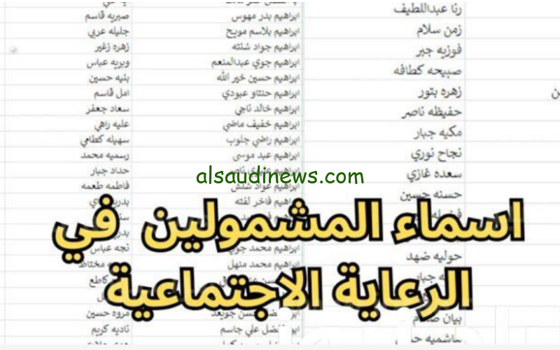ظهرت الأن.. اسماء المشمولين بالرعاية الاجتماعية الوجبة السابعة 2024 في جميع محافظات العراق