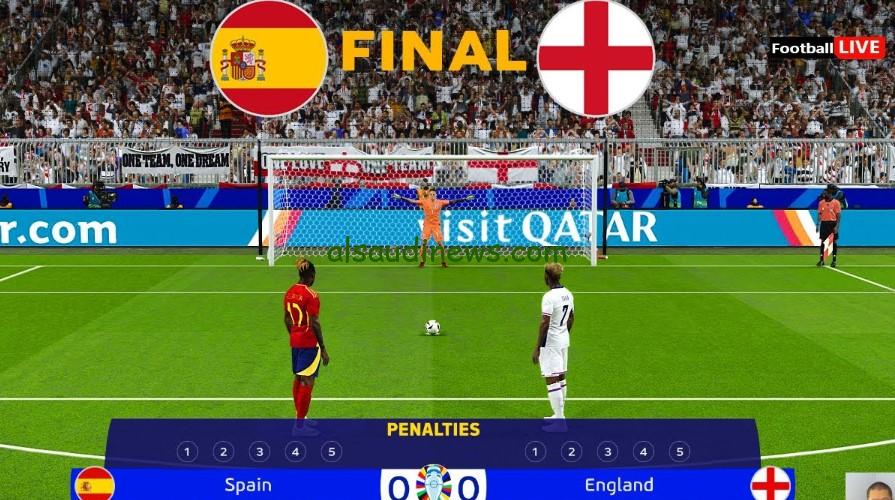 الإنجليز يخسرون بنحس هاري كين.. نتيجة مباراة منتخب إنجلترا وإسبانيا اليوم في “نهائي يورو الناري”