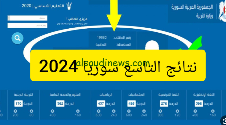 مبروك النجاح .. نتائج التاسع من سوريا 2024 نتيجة نت Www moed.gov.sy النتائج الامتحانية حسب الاسم