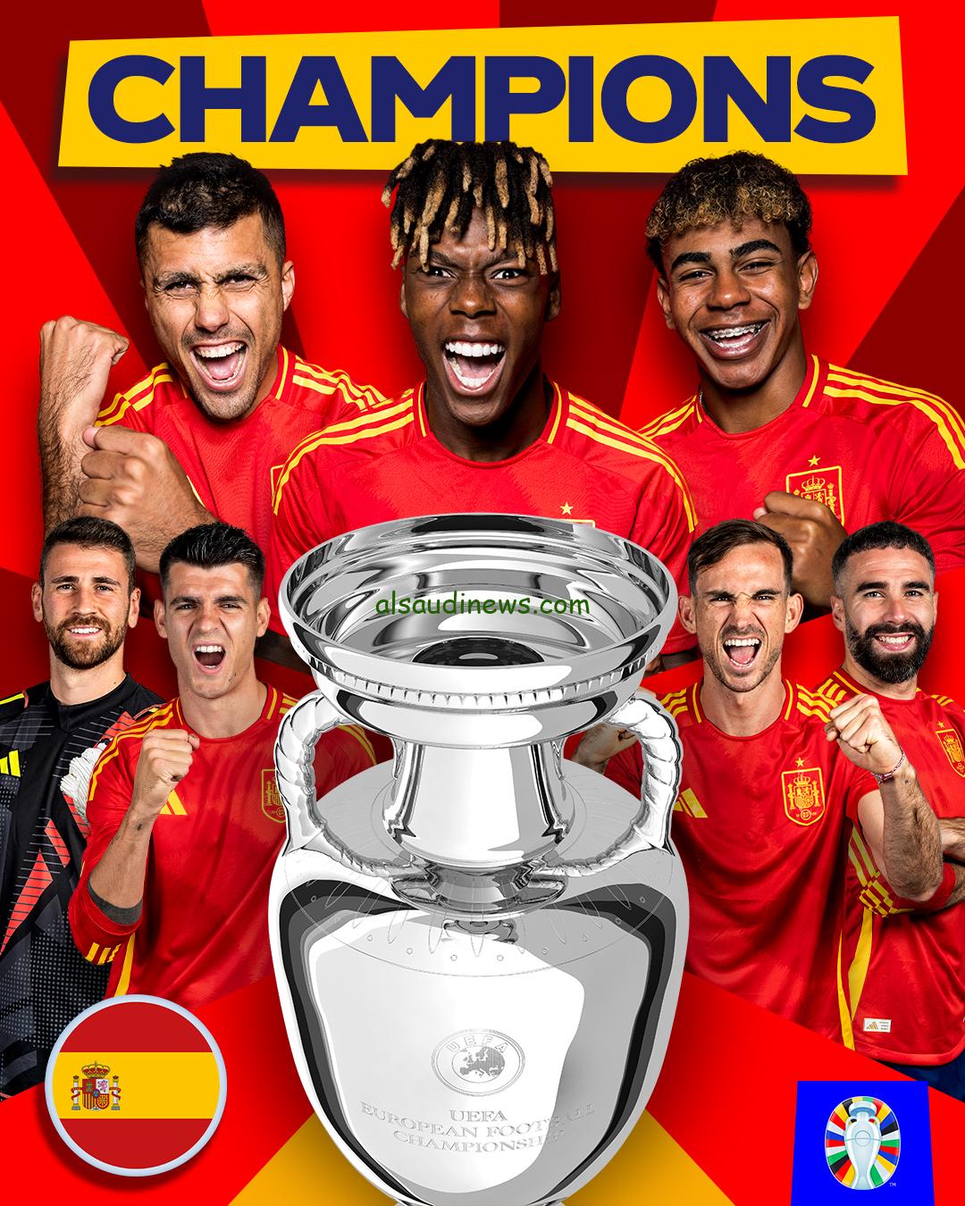 اللقب الرابع للمتادور.. نتيجة مباراة إسبانيا وإنجلترا اليوم في نهائي يورو 2024