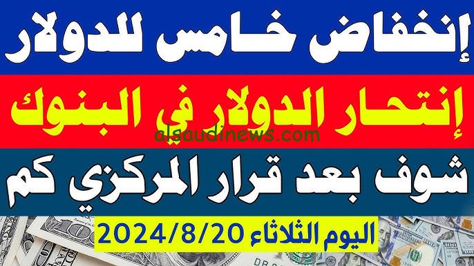 1 دولار كام في السوق السوداء!!.. سعر الدولار اليوم بنك مصر و البنك الأهلي مباشر الثلاثاء 20/8/2024 مقابل جنيه مصري