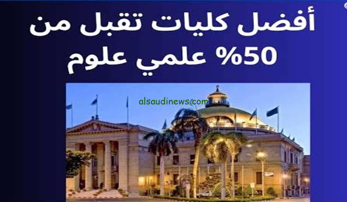 “السياحة والفنادق” الكليات التي تقبل من 50% علمي علوم  2024 والمعاهد في جميع محافظات الجمهورية