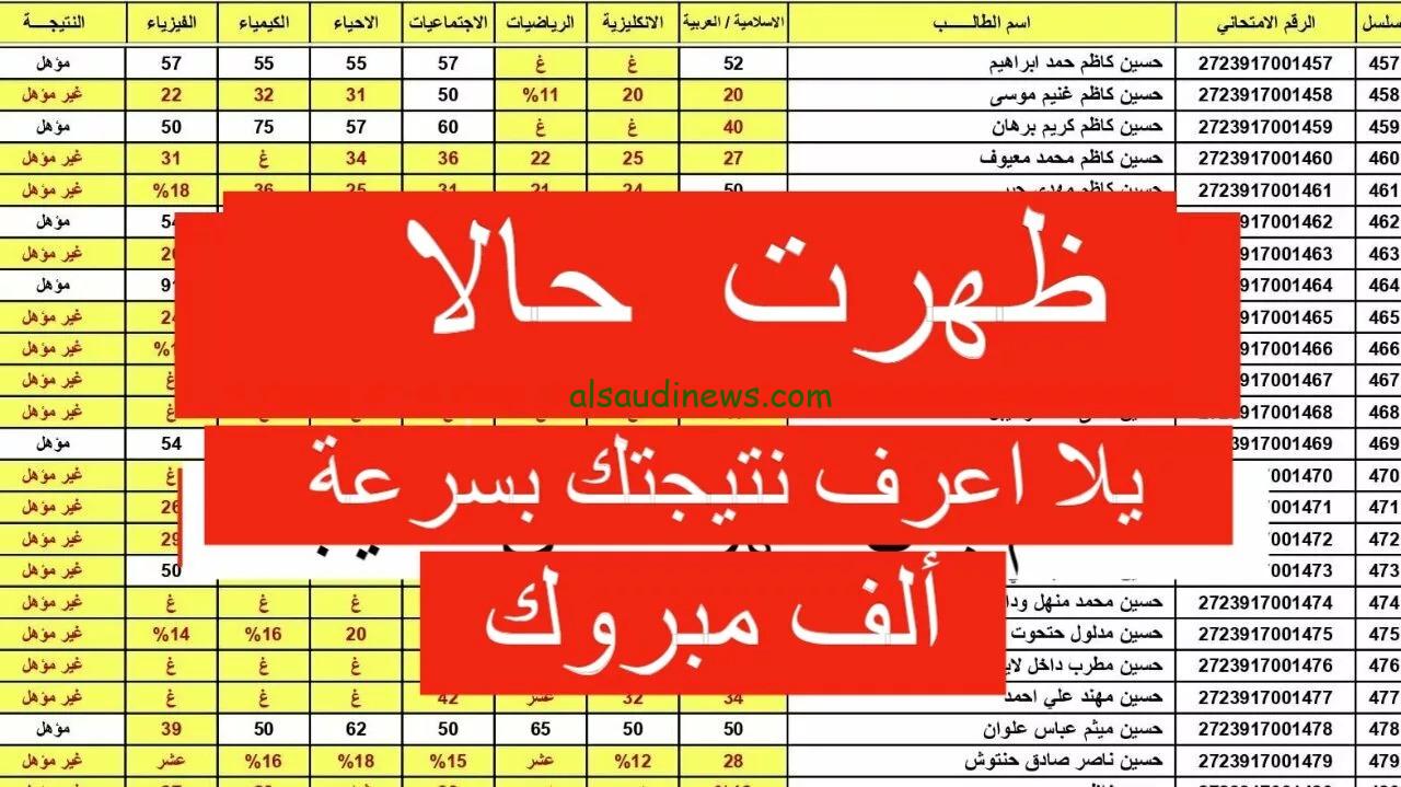 ظهرت جميع المحافظات.. نتائج السادس الابتدائى الدور الثانى 2024 بالعراق عبر موقع نتائجنا ملازمنا بالرقم الامتحانى