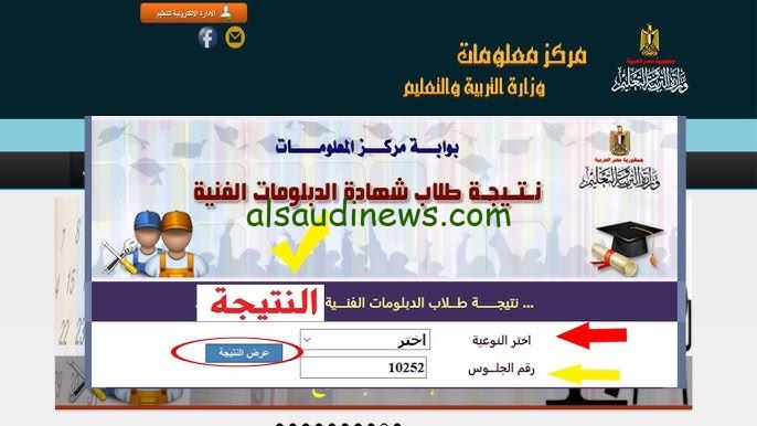 مبروووكـ نتيجتك nategafany.emis.gov.eg نتيجة ملاحق الدبلومات الفنية 2024 الدور الثاني برقم الجلوس والاسم عبر موقع نتيجتك