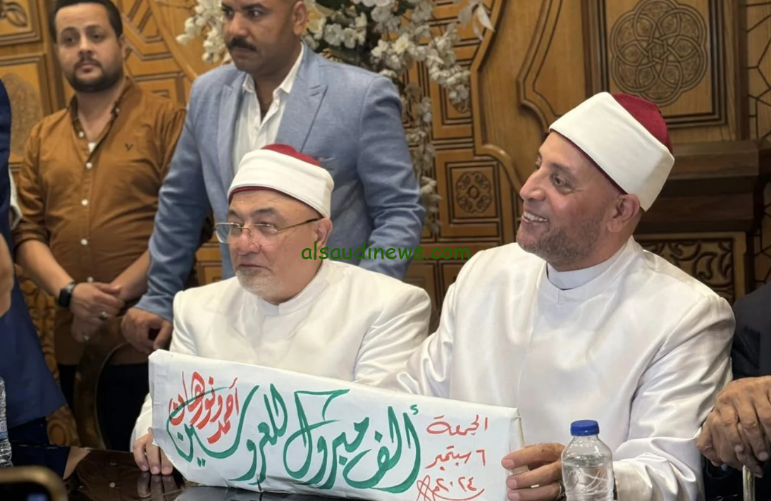 خالد الجندي يشهر الزواج.. عقد قران ابنه الشيخ رمضان عبد الرازق وسط حضور علماء الدين وشيوخ الأزهر