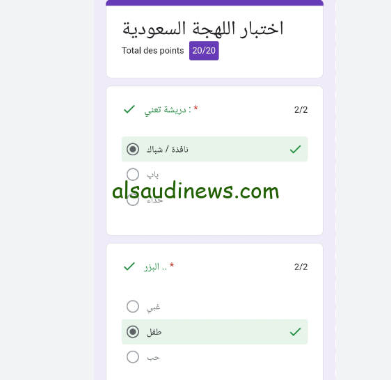 ماذا تعني كلمة دريشة … لينك اختبار اللهجة السعودية 2024 وابرز الاسئلة الموجودة