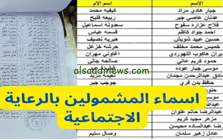 شوف اسمك هنا … أسماء المشمولين في الرعاية الاجتماعية الوجبة السابعة 2024 وطريقة الاستعلام عبر موقع مظلتي