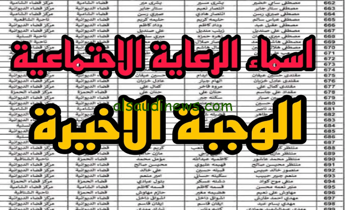 من هنا .. رابط الاستعلام عن أسماء المشمولين بالرعاية الاجتماعية 2024 والشروط المطلوبة للتسجيل عبر منصة مظلتي الالكترونية