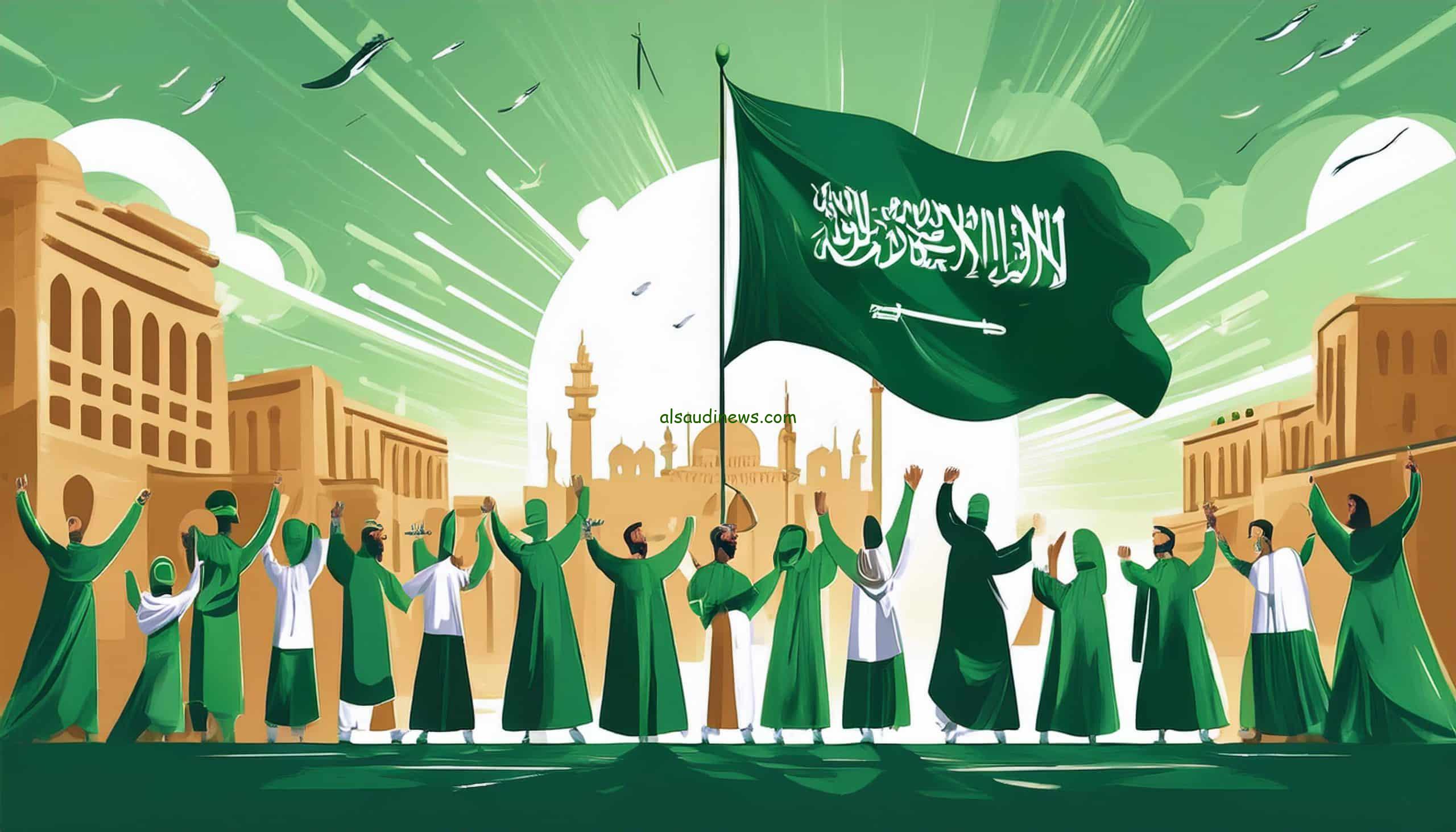 دام عزك ياوطن.. تحميل اجمل عبارات وبطاقات تهنئة اليوم الوطني السعودي 1446