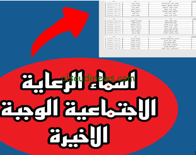خطوات الاستعلام عن أسماء المشمولين بالرعاية الاجتماعية الوجبة الأخيرة 2024 عبر بوابة مظلتي spa.gov.iq