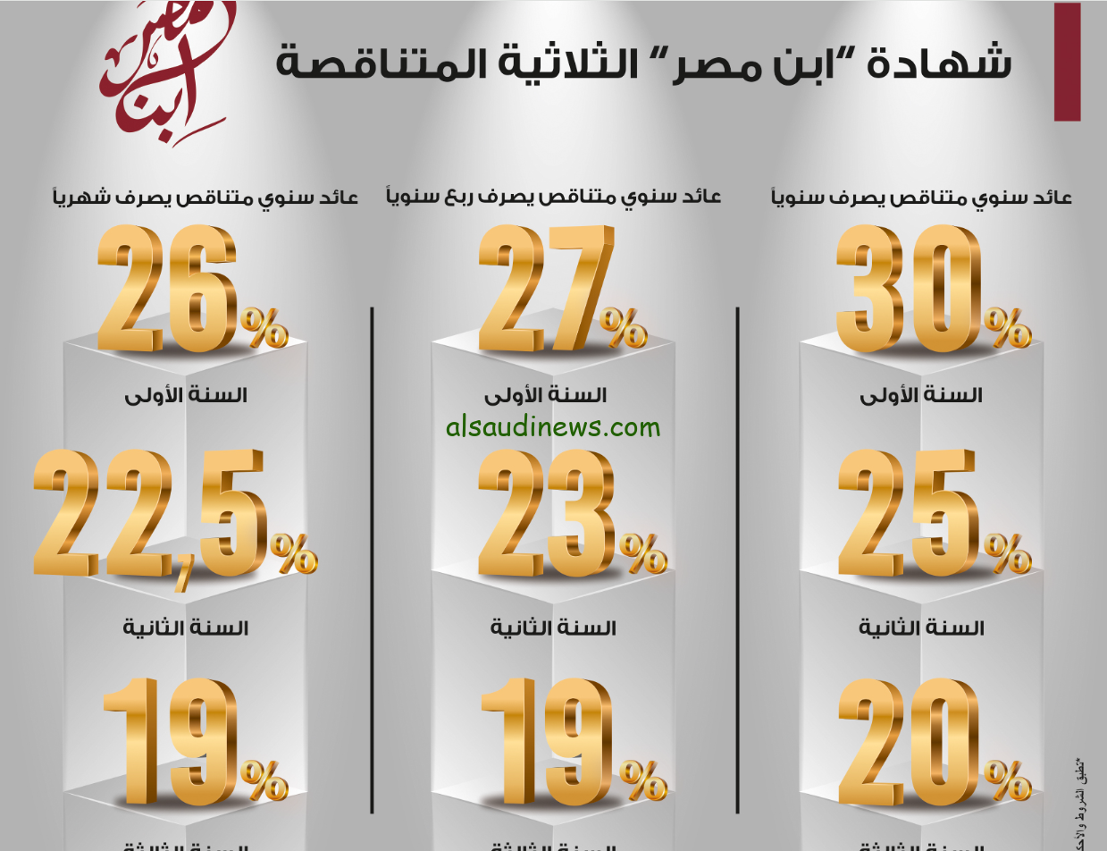 افضل شهادة استثمار بنك مصر 2024 اعادة اصدار شهادة ابن مصر