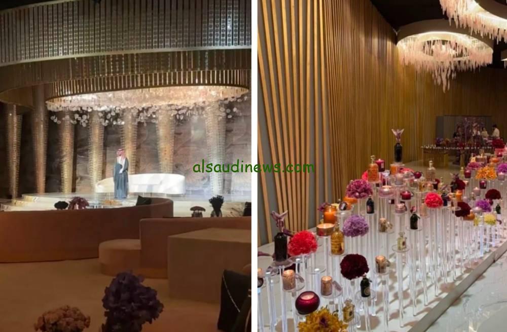 ديكورات فاخرة وأجواء ملكية…. صور حفل زفاف عبير الراجحي وسعد البوعينين