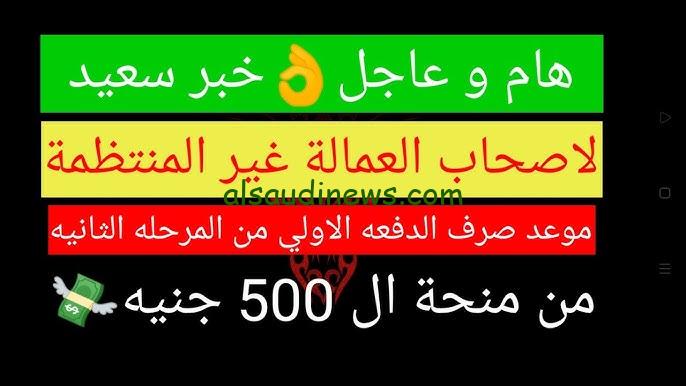 بشري سارة.. منحه ال 500 جنيه للعمالة الغير منتظمة شهر سبتمبر 2024 بمناسبة المولد النبوي الشريف