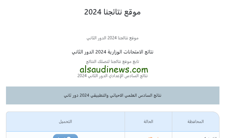 ” HeEr رابط موقع وزارة التربية العراقية ” نتائج السادس الاعدادي 2024 نتائجنا الدور الثاني nataegna.net بالرقم الامتحاني والاسم .. تنزيل ملف النتائج PDF