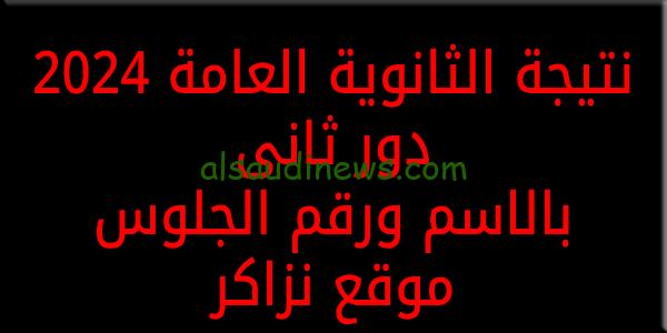 ظهرت موقع نذاكر ملاحق 3 ث .. نتيجة الثانوية العامة 2024 دور ثانى بالاسم ورقم الجلوس بوابة نتائج الامتحانات