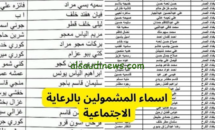“شوف اسمك بنهم” اسماء المشمولين الرعاية الاجتماعية الوجبة السابعة 2024 عبر منصة مظلتي الالكترونية spa.gov.iqumbrella