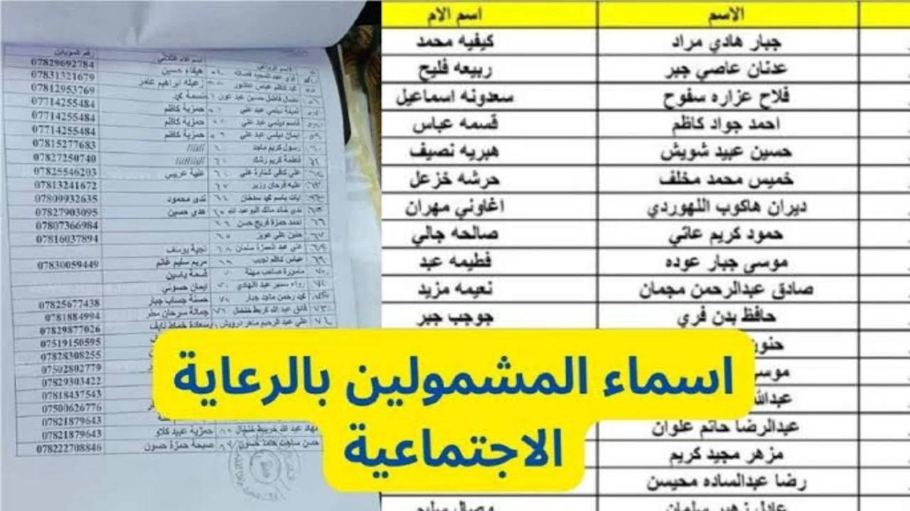 استعلم الآن… رابط اسماء المشمولين بالرعاية الاجتماعية الوجبة الاخيرة 2024 عبر منصة مظلتي الالكترونية spa.gov.iq