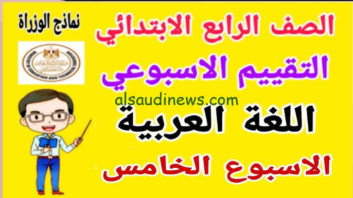 تقييم الاسبوع الخامس موقع الوزارة 2024 الاستعلام من خلال بوابة التعليم الالكتروني moe.gov.eg