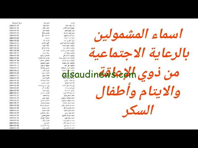“من هنــــا” رابط الاستعلام عن أسماء المشمولين بالرعاية الاجتماعية الوجبة الأخيرة 2024 بالعراق عبر منصة مظلتي spa.gov.iq