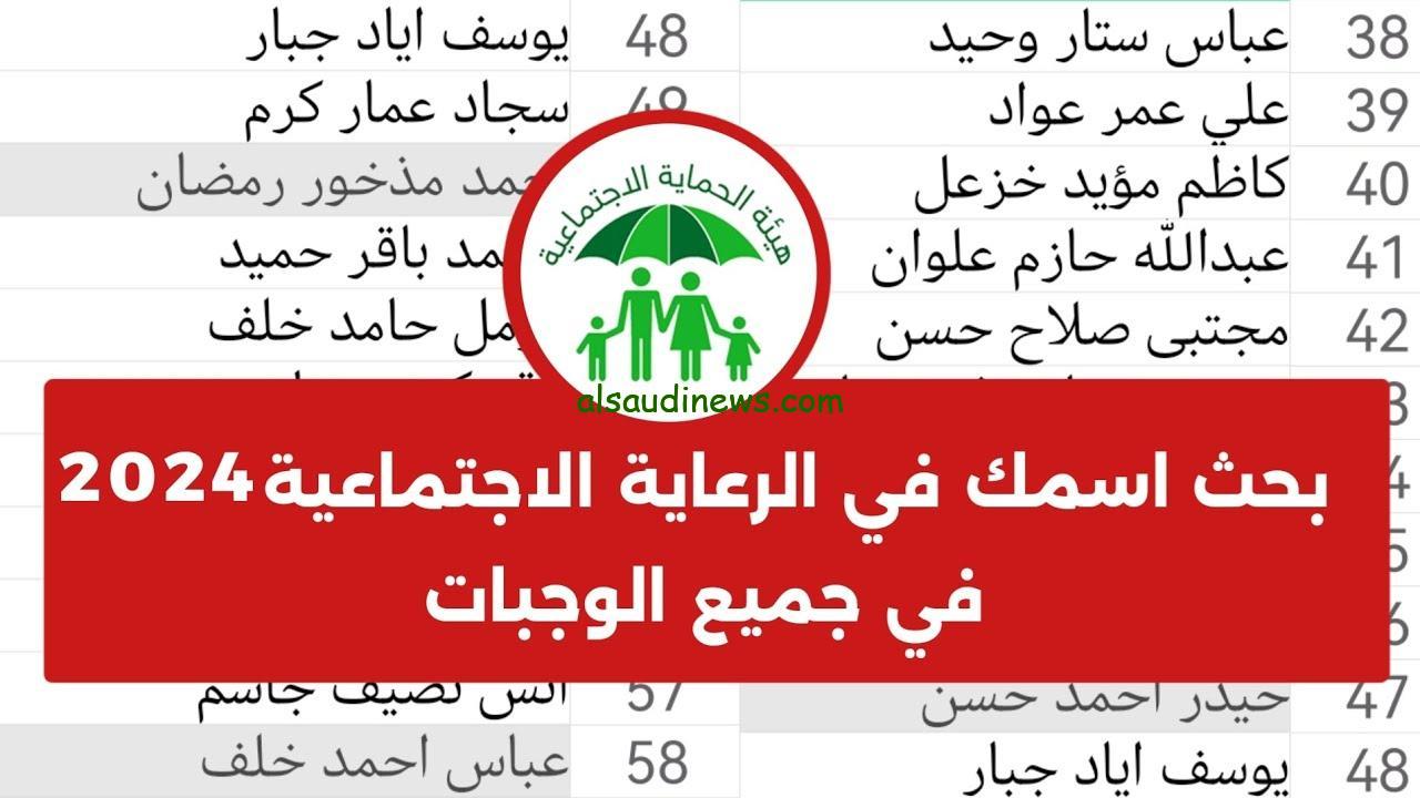 استعلم عن كشوفات أسماء الرعاية الاجتماعية 2024 العراق وشروط التقديم من خلال رابط مظلتي الالكتروني spa.gov.iq
