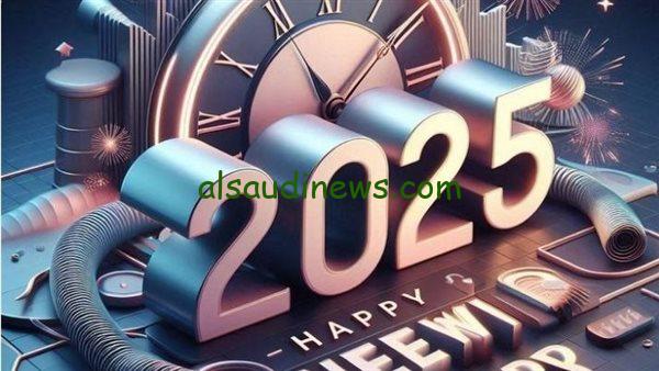 “HAPPY NEW YEAR” ✨اكتب اسمك علي صور تهنئة راس السنة الميلادية 2025 تعرف علي الطريقة
