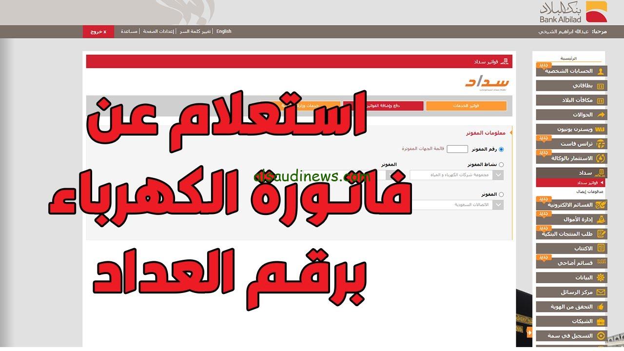 الاستعلام عن فاتورة الكهرباء برقم العداد 2024 وطريقة الدفع الالكتروني من خلال eservices.eehc.gov.eg