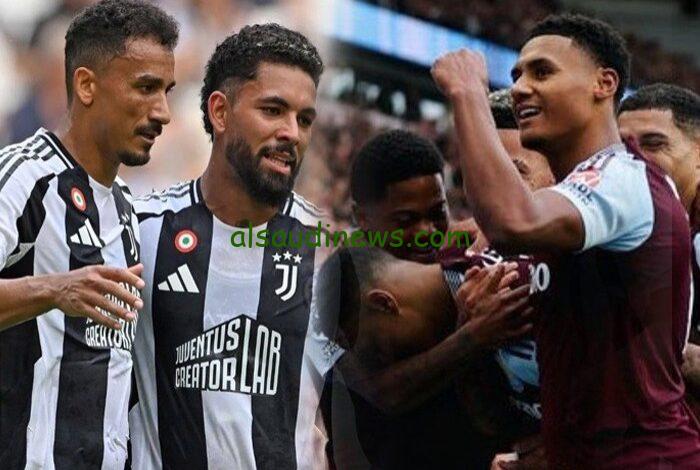 القنوات المفتوحة الناقلة لمباراة يوفنتوس واستون فيلا اليوم في دوري أبطال أوروبا 2024\2025 والتشكيل المتوقع للفريقين