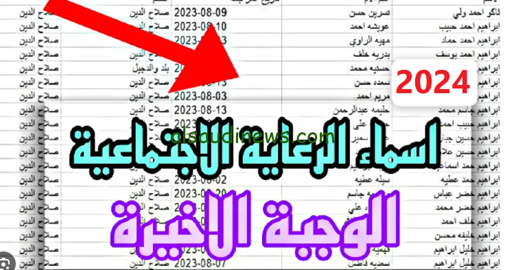 اسماء الرعاية الاجتماعية الوجبة الأخيرة 2024 والشروط المطلوبة للتقديم عبر موقع منصة مظلتي الالكتروني spa.gov.iq