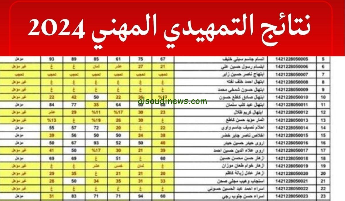 نتائج التعليم المهني results.mlazemna.com رابط نتائج السادس الاعدادي مهني 2024 الدور الثالث موقع نتائجنا الرسمي