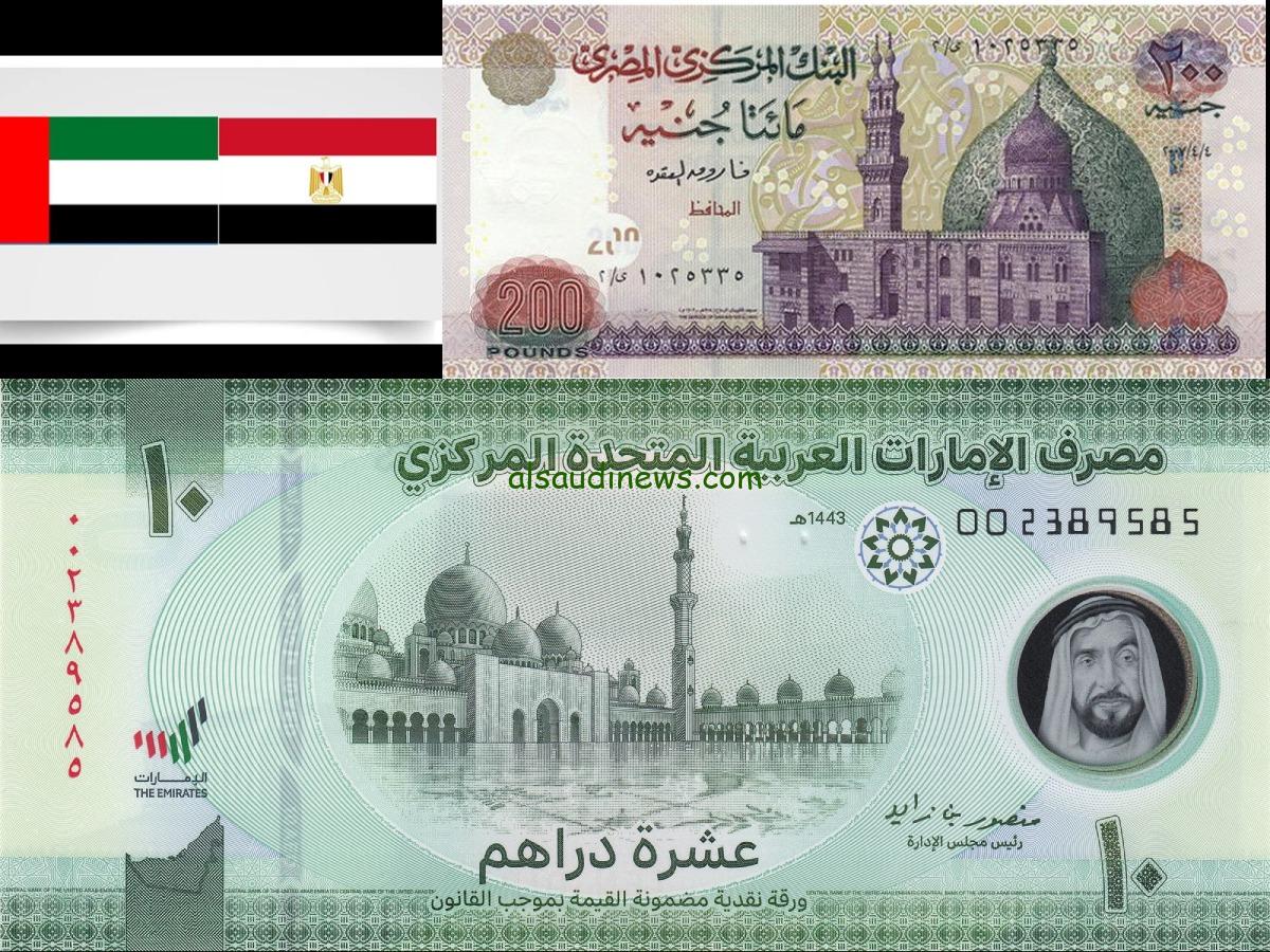 تحويل ورقة ال 10 درهم إماراتي كم جنيه مصري سوق سوداء؟ .. سعر الدرهم الاماراتى اليوم مقابل الجنية المصري فى البنوك