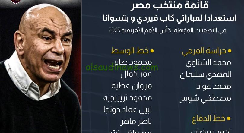 “طاهر وزلاكه وعمر كمال”.. قائمة المنتخب المصري في شهر نوفمبر الرسمية بعد إعلان العميد حسام حسن