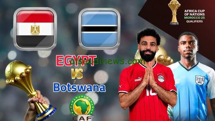 موعد مباراة منتخب مصر وبوتسوانا اليوم في تصفيات أمم أفريقيا 2025 والقناة الناقلة