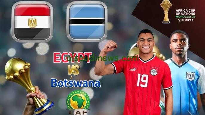 موعد مباراة منتخب مصر القادمة ضد منتخب بوتسوانا في تصفيات كأس أمم إفريقيا 2025 والقنوات الناقلة بجودة hd