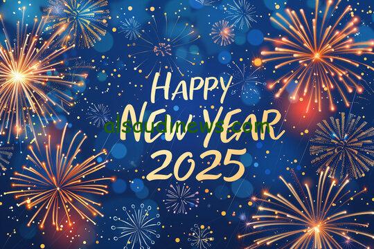 تحميل اجمل صور تهنئة راس السنة الميلادية 2025 ابعتها لحبايبك وجيرانك Happy New Year