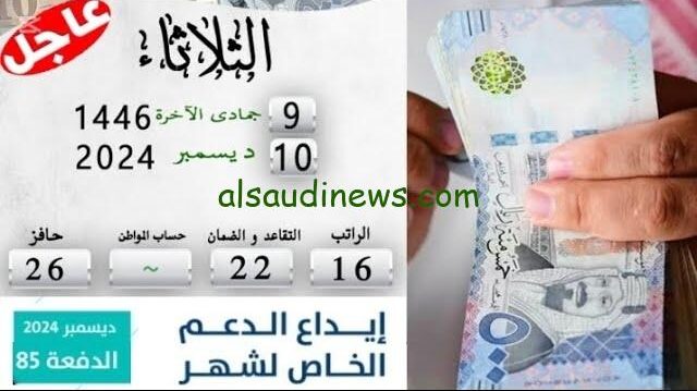 تفاصيل إيداع حساب المواطن لشهر ديسمبر 2024 الدفعة 85 بالسعودية | ورابط الاستعلام عن الصرف من خلال portal.ca.gov.sa