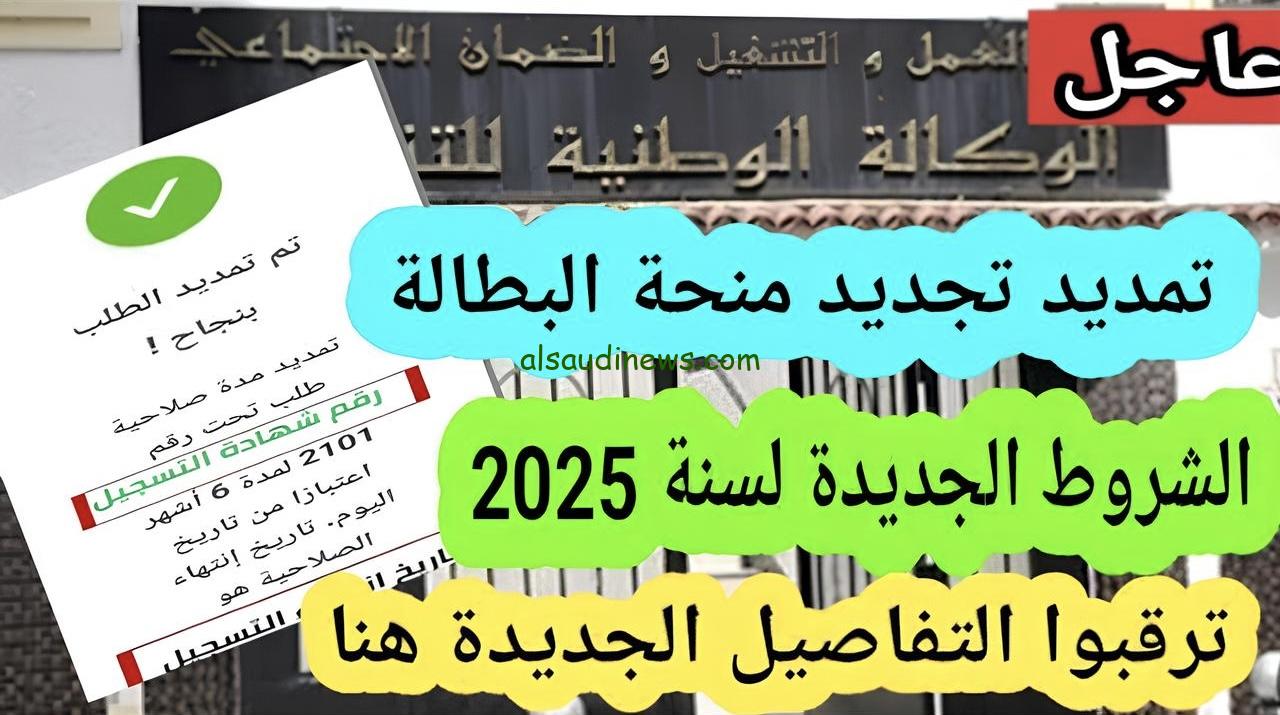 كيفية تجديد منحة البطالة في الجزائر 2025 ورابط وشروط التجديد