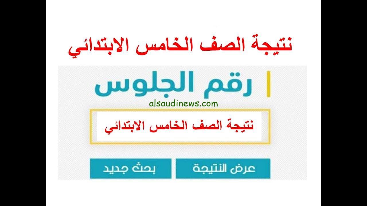 رابط سريع.. نتيجة الصف الخامس الابتدائي برقم الجلوس | كيفية الاستعلام