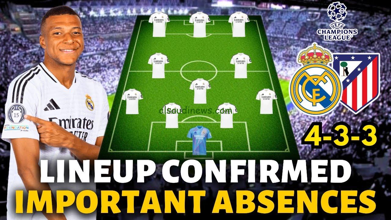 “ديربي مدريد المثير”.. تشكيلة ريال مدريد ضد أتلتيكو مدريد اليوم في ذهاب دوري أبطال أوروبا