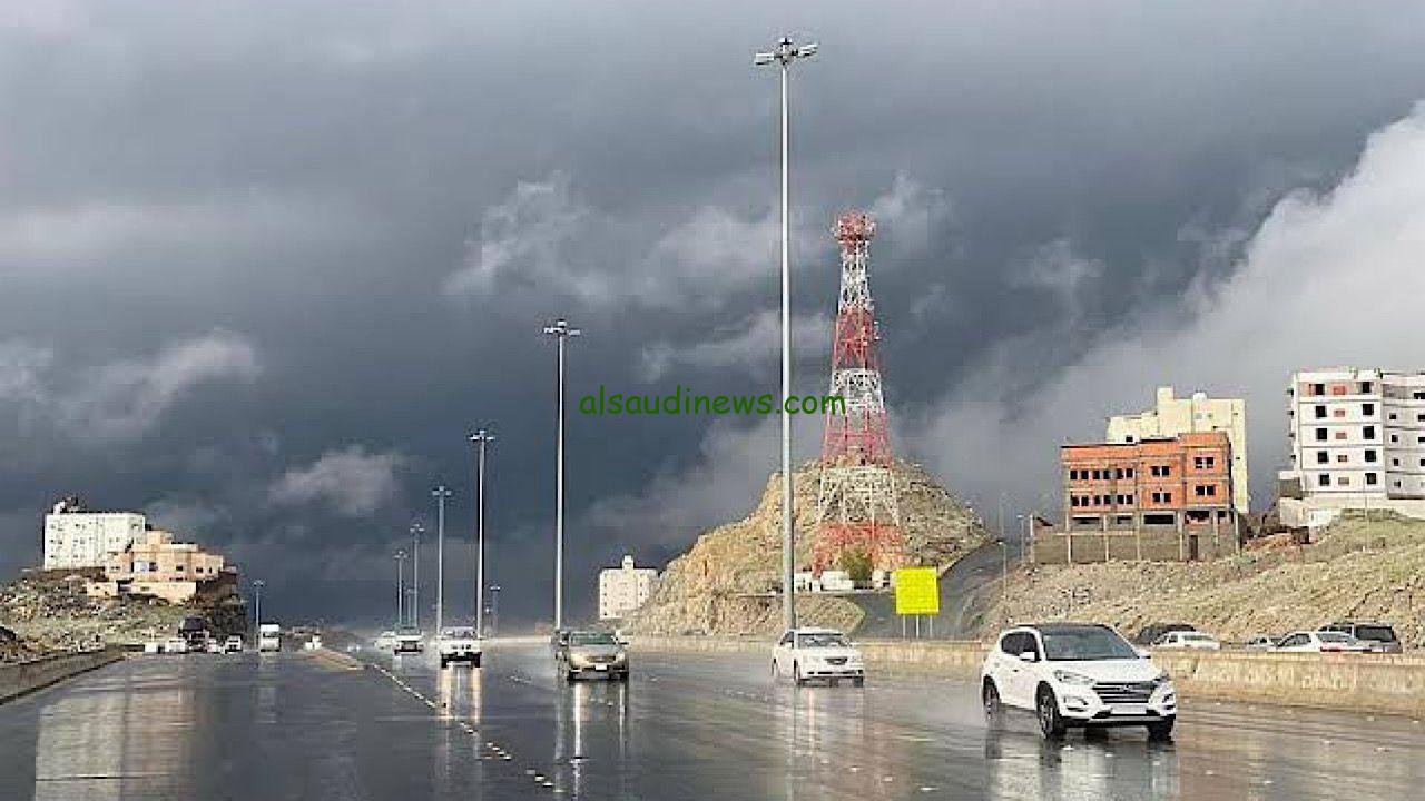 توقعات هطول الأمطار والرعد حتى الأربعاء تشمل عدة مناطق بالمملكة